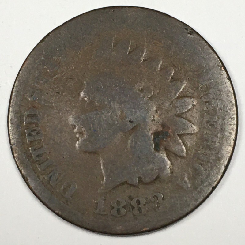 1883 United States Indian Head Cent Penny - About Good (AG) KM#90a -5153-AH