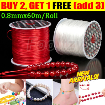 60m Strong Elastic Stretchy Beading Thread Cord Bracelet String For Making Hot