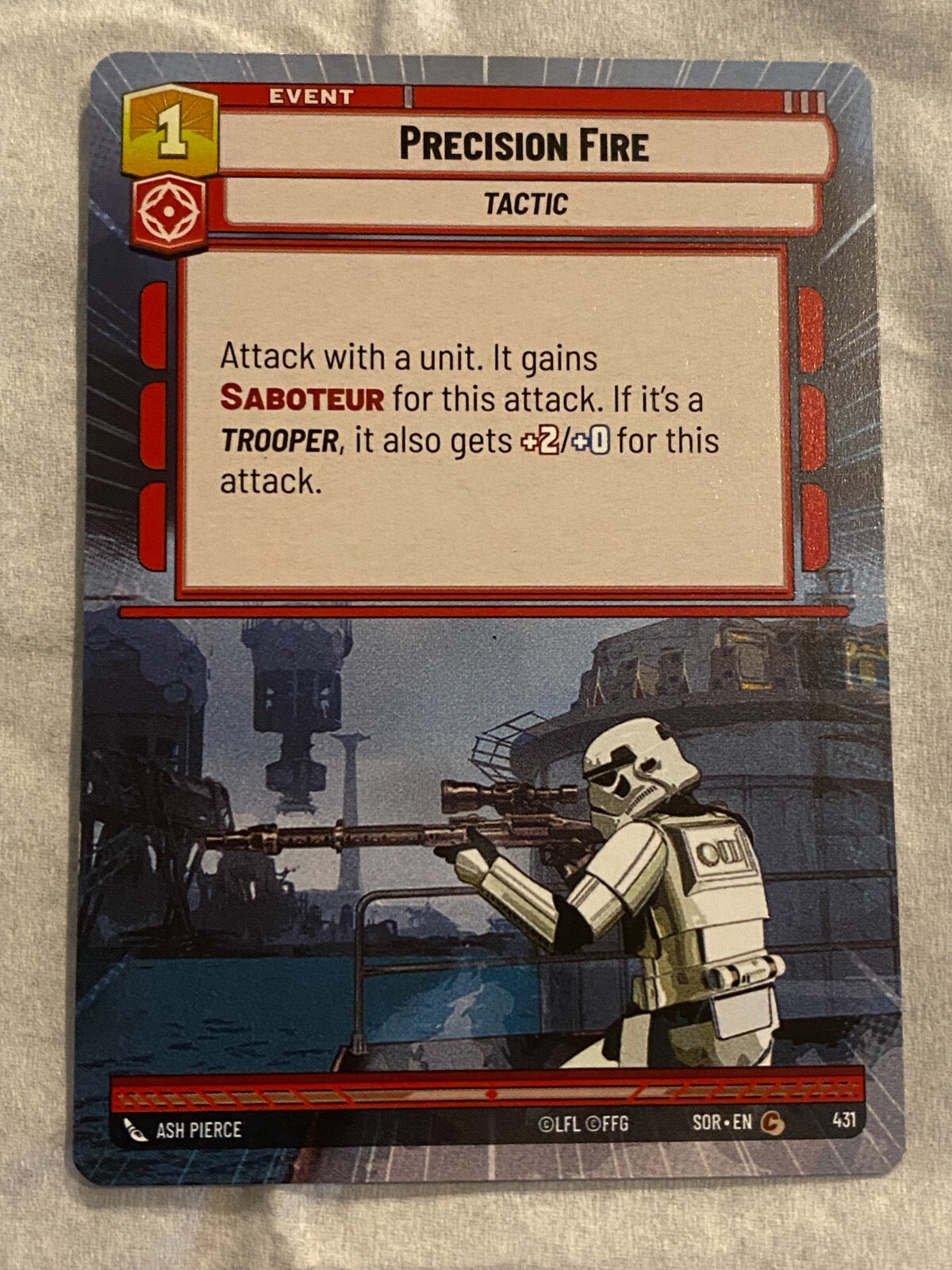 STAR WARS UNLIMITED TCG SoR PRECISION FIRE Hyperspace Card NM