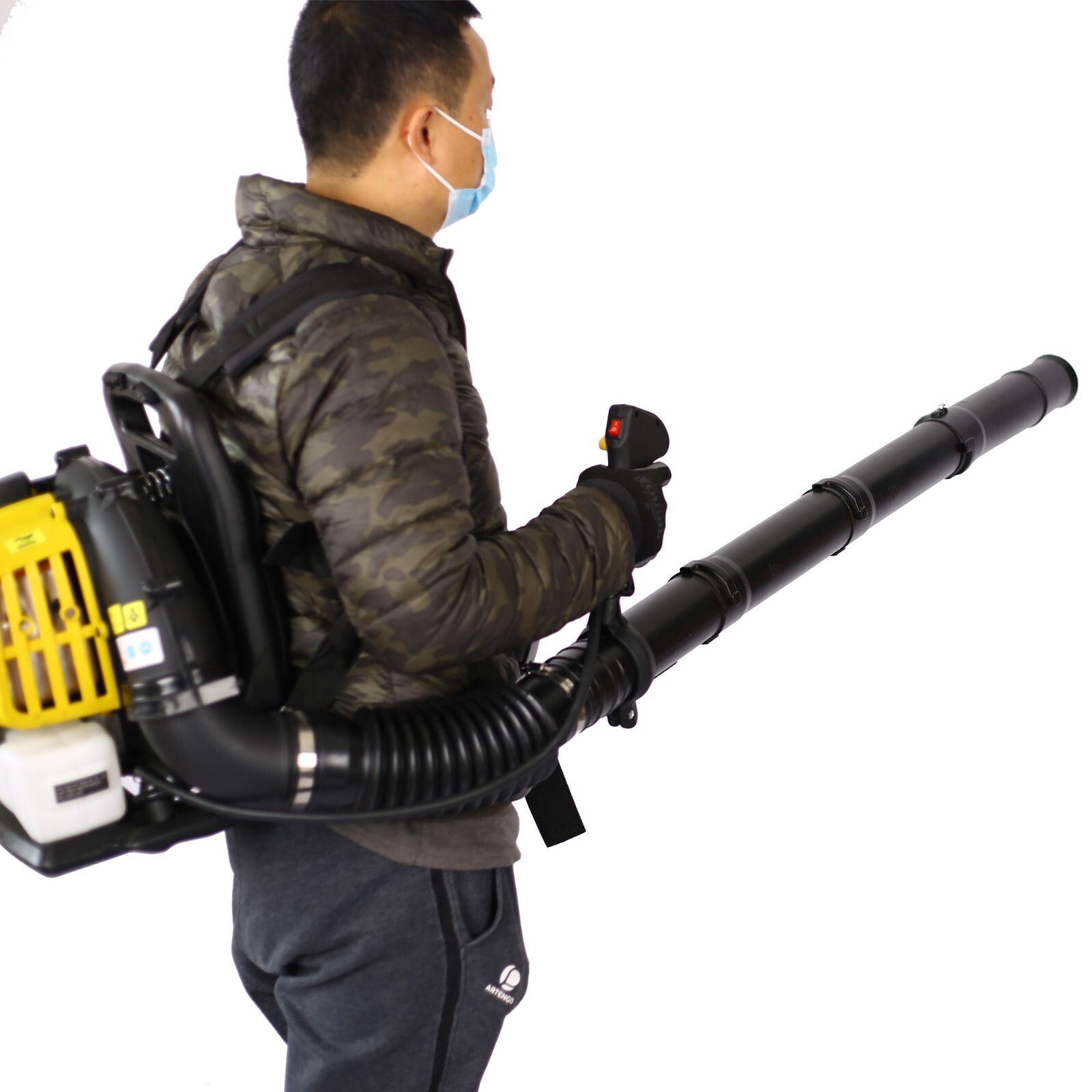 OSAKAPRO 52CC 2Cycle Gas Backpack Leaf Gasoline Blower with extention
