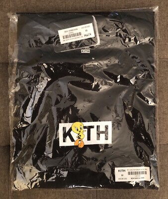 ☆ KITH x LOONEY TUNES Tweety classic logo コラボTシャツ ☆ KITH x Looney Tunes Tweety Classic Logo Tee Black Size