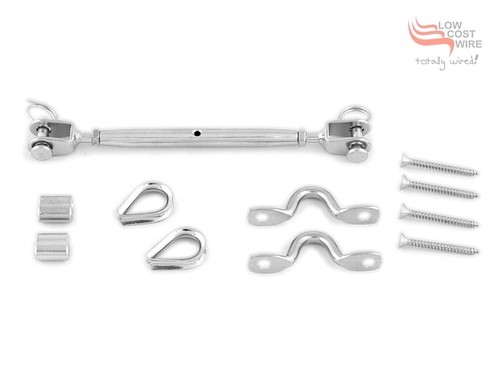 55x Jaw Jaw Balustrade Kits 316 Stainless 200M Wire Rope Swaging Tool TT DFDK - Picture 3 of 12
