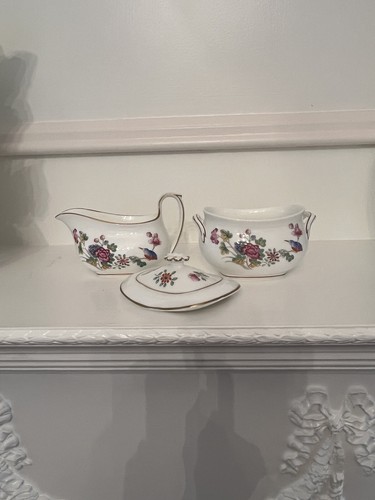 Wedgwood Kuckuck Sahne und Zuckerdose mit Deckel - Bild 6 von 15