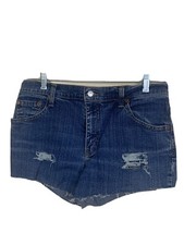 Women's Vintage Levi's 550 Distressed Cut Off Jean Shorts High Waist size 31  