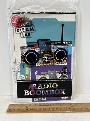 Arby's Kids Meal Toy Papercraft Kit ''Radio BoomBox'', New In Package, 2022