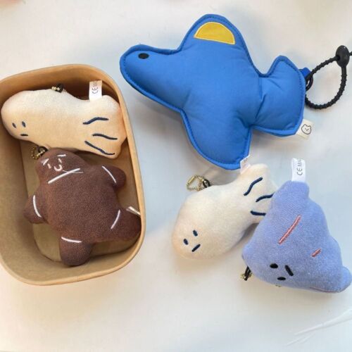 Plush Funny Animal Key Chain Shell Small Airplane Coin Purse  Car Key Pendant - Picture 1 of 16