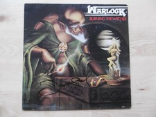 Doro Pesch autograph signed LP cover "Warlock - Burning The Witches" vinyl