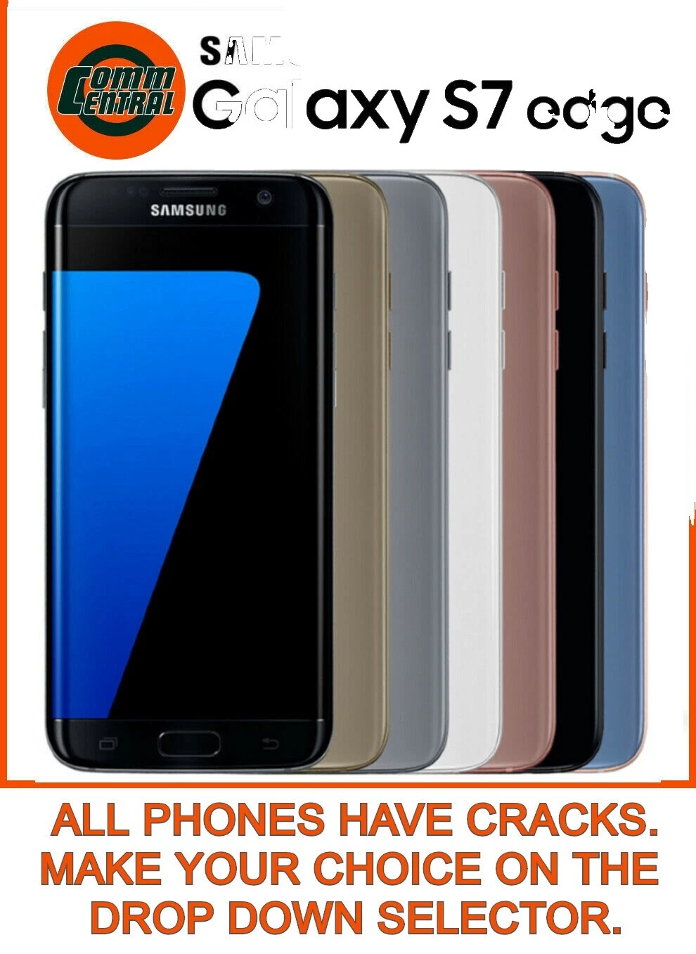 Samsung Galaxy S7 edge T-Mobile Bar Cell Phones & Smartphones