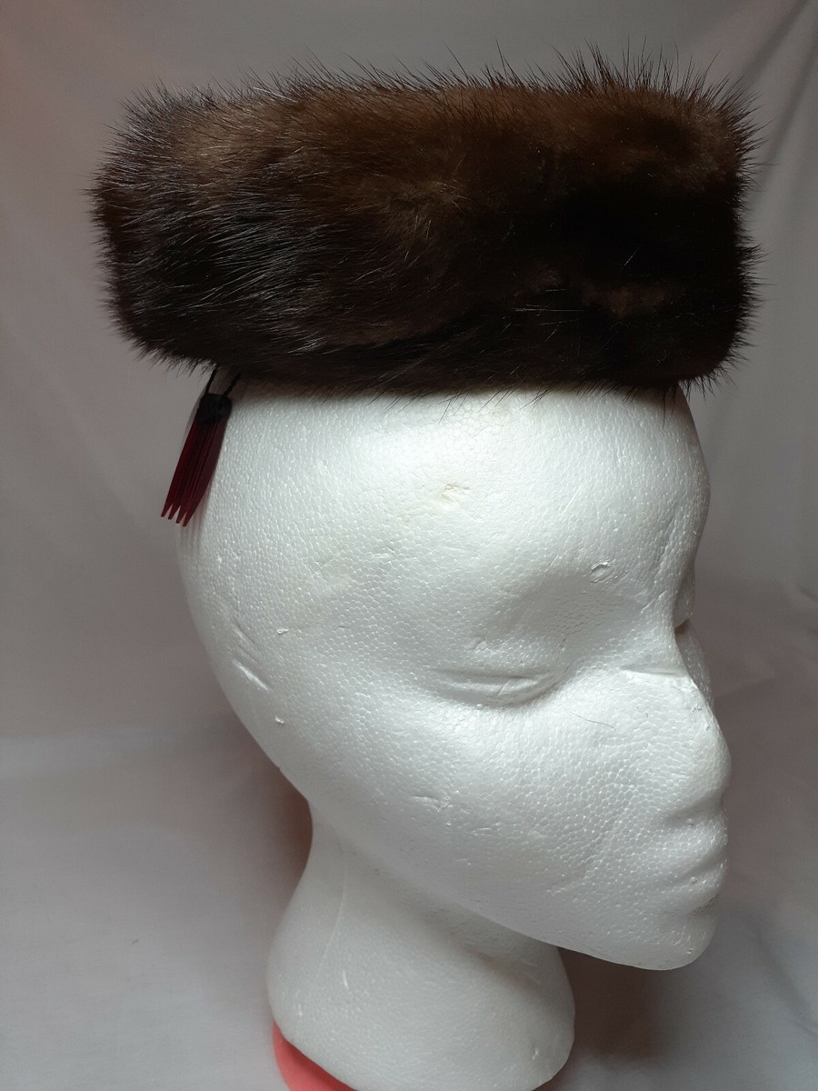 Parkridge Exclusives Fur Hat Vintage Brown Union Made | eBay display picture 3