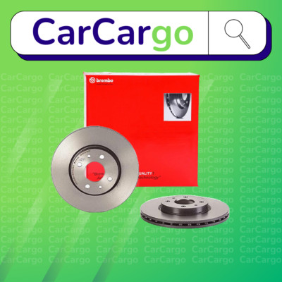 Brembo Vented Front Brake Discs Pair Fiat 500 1.0 Mild Hybrid 2020-2024 257 mm