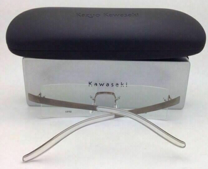 NEW Authentic Rimless Eyeglasses Kazuo Kawasaki 704 34 SP-51 Grey