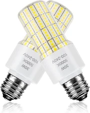 2 Pack Led Light Bulb 3750 Lumen 5000K Cool Daylight White 30W E26 for Garage