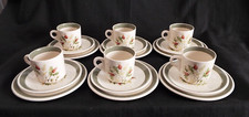6 x ALFRED MEAKIN GREENWOOD TRIO: CUPS, SAUCERS & TEA PLATES