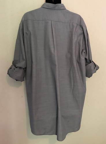 Chef Works Roll Tab Sleeve Collared Shirt Men’s Size 3XL Gray Lightweight Pocket - Picture 4 of 12