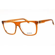 Guess Men's Eyeglasses Orange/Other Acetate Square Full Rim Frame GU50089 044