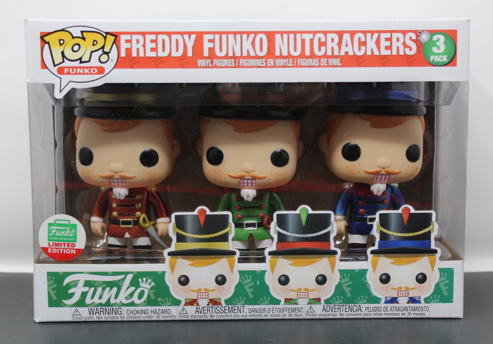PACK DE 3 CASCANUECES FREDDY FUNKO - ABOVEDADO 2017 - EDICIÓN LIMITADA - FUNKO POP!