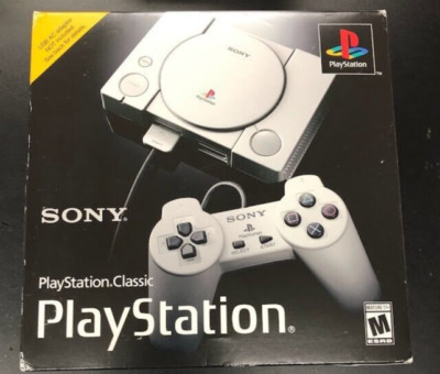 SONY PlayStation Classic 2コントローラー付き NEW Sony PlayStation Classic Game Console PS1 20 Games 2