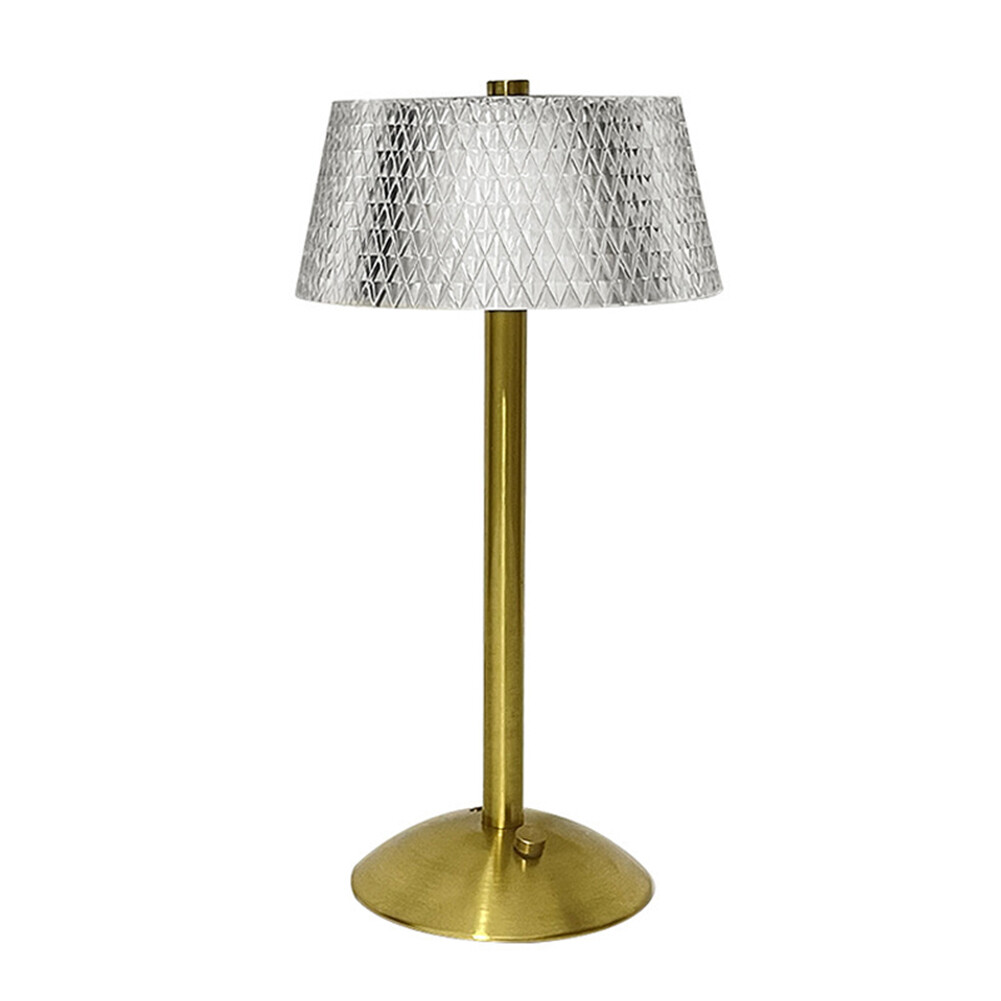 AU 2Pc Crystal Table Lamp 3 Colors LED Dimmable Touch Desk Lamps Bar