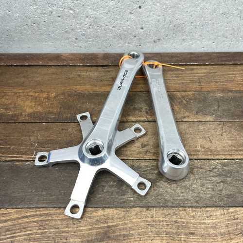 Vintage Shimano Dura Ace Crank Set FC-7400 170 mm Race Cranks 130 mm 1980s A4 - Picture 10 of 13