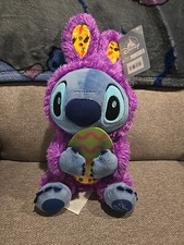 Disney Store Lilo  Stitch 13  Purple Plush Easter Bunny   Free Ship