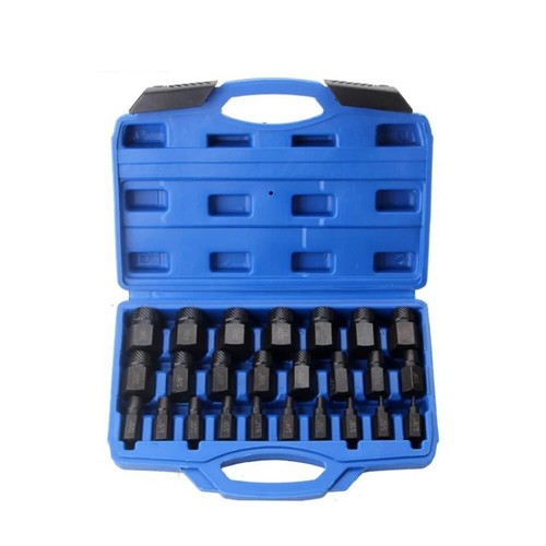 Juego de extractores de tornillos de 25 piezas removedor de pernos rotos pasadores útiles espiral y tuerca - Imagen 5 de 20