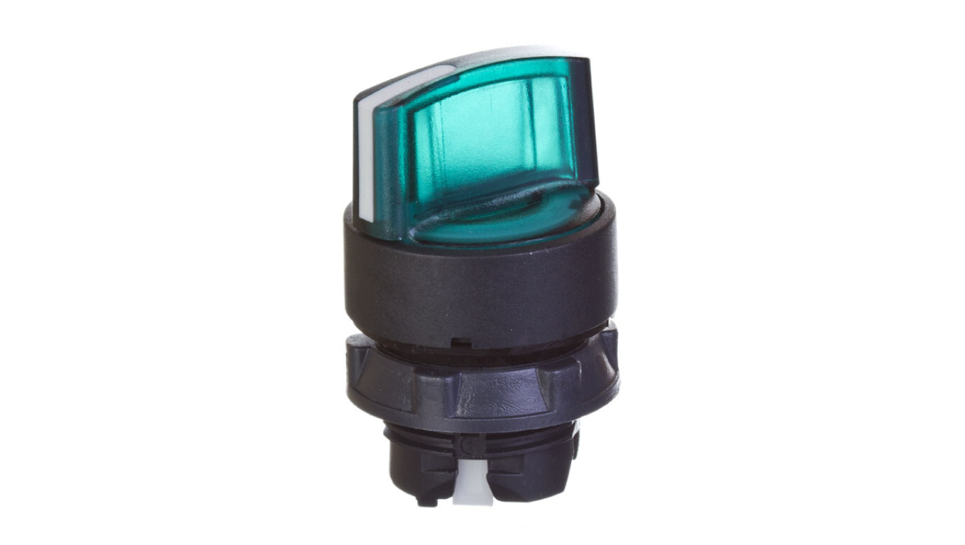 Switch drive, 2 positions, green, with illumination, non-return ZB5AK1233 /T2UK