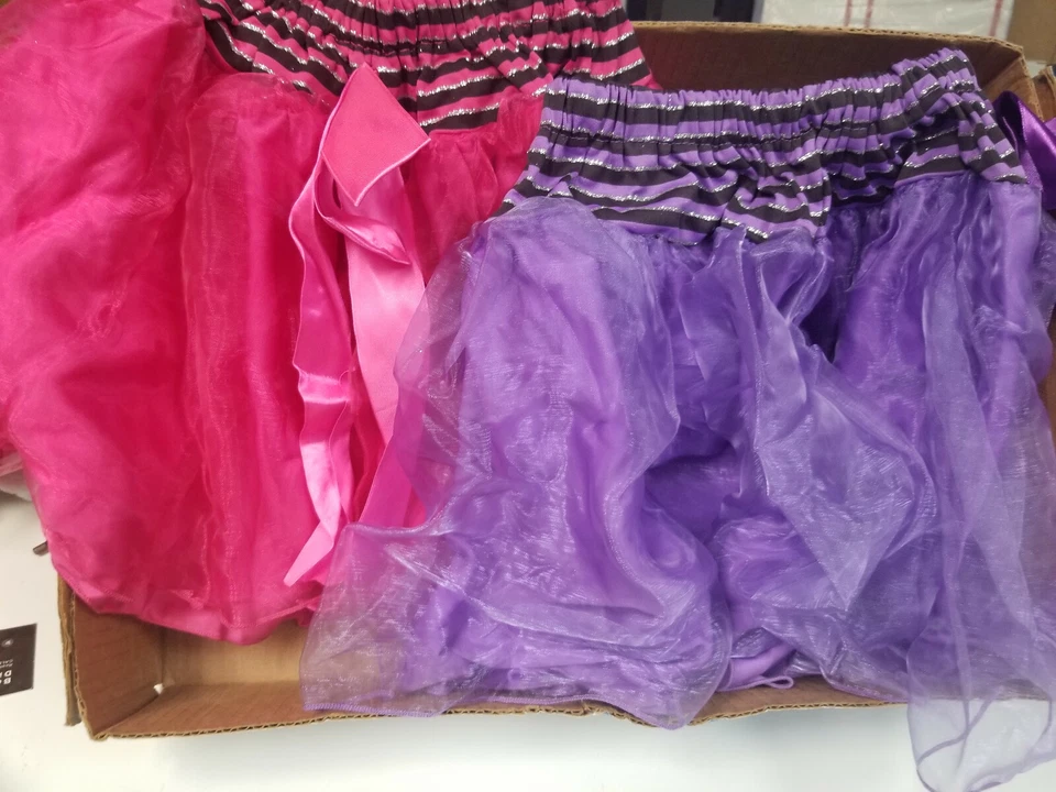 Halloween Niños Niñas Disfraz TUTUS Hola Adolescente Lavanda Rosa Color con Negro Foto 2 de 2