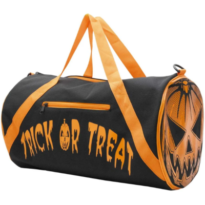 Kreepsville 666 Pumpkin Trick Treat Barrel Duffle Zip Bag Gym