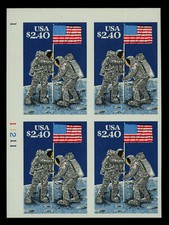 USA Scott# 2419b, IMPERF Plate# Block of 4. SCV $750 (56669)