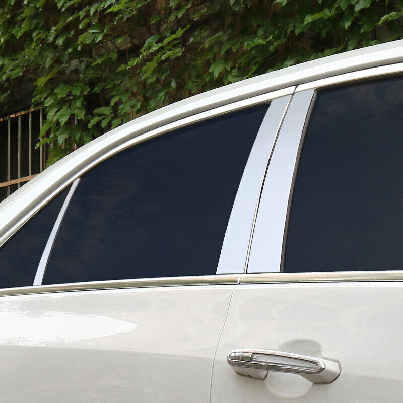 BC Pillar Panel Window Trim Covers Chrome stainless For Cadillac ATS ...
