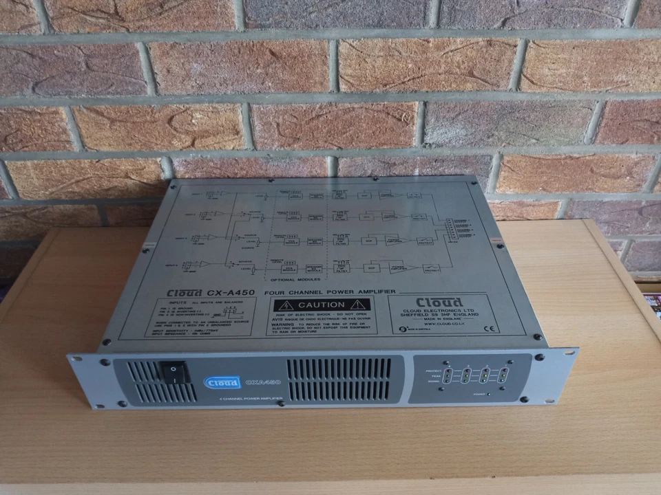 Cloud CXA450 Four Channel Power Amplifier inc Warranty 4x50w Zone Sound Music PA - Image 2 of 4