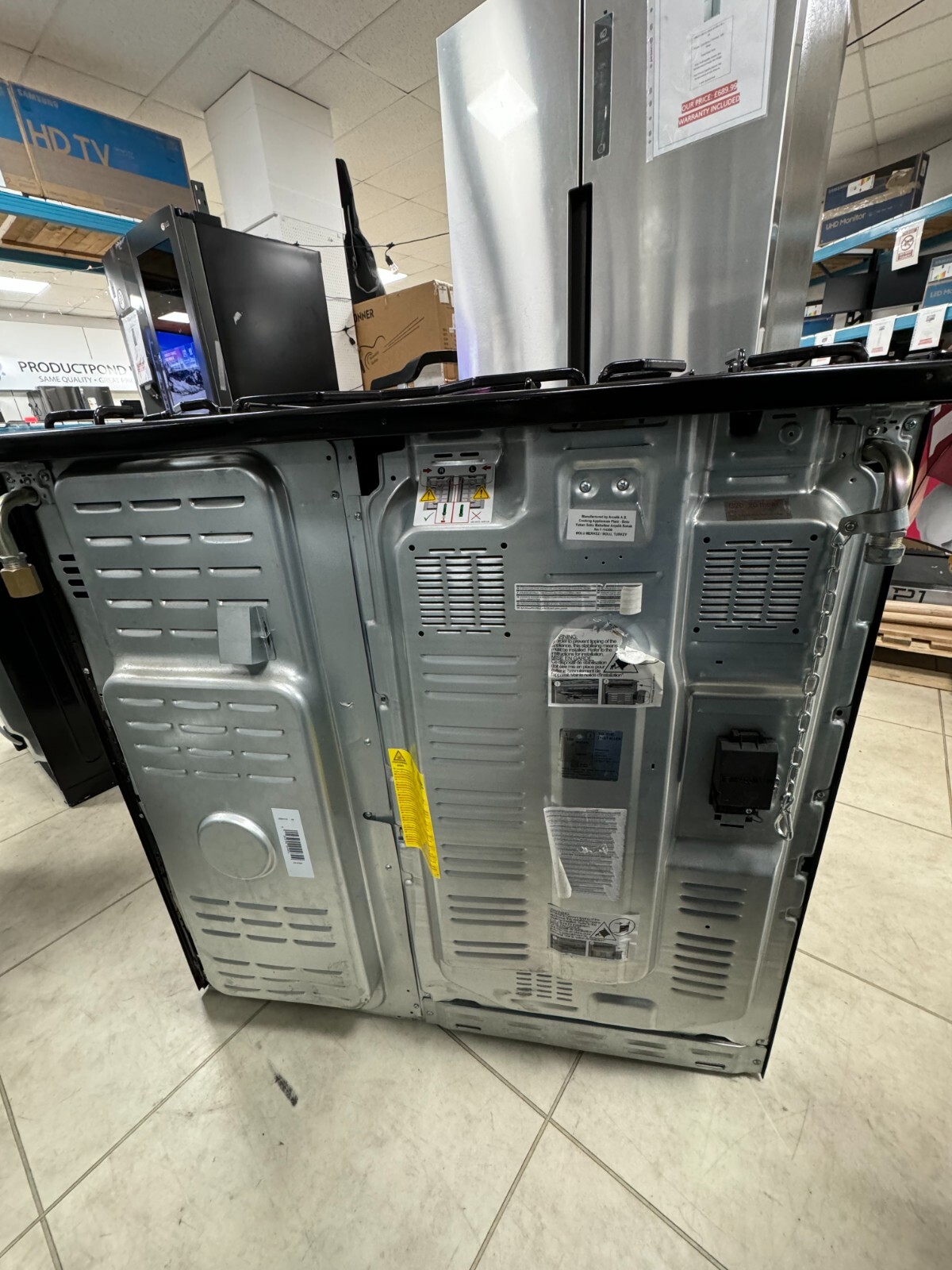 Beko KDVF90K 90cm Dual Fuel Range Cooker 5 Burners A/A Black