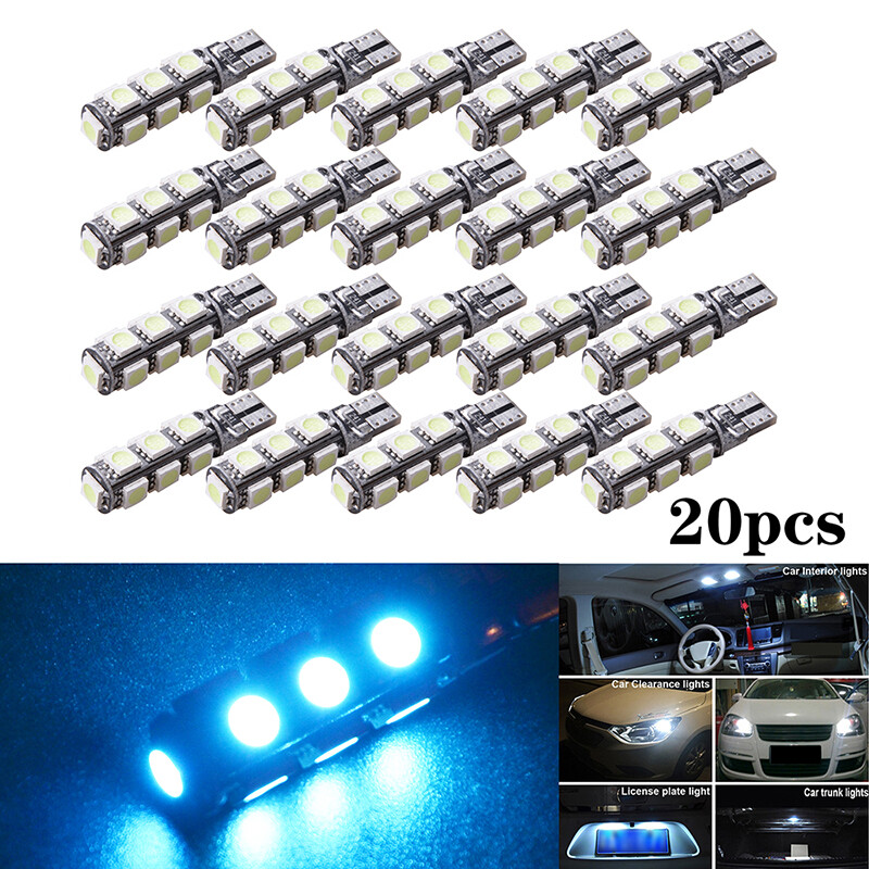 Parthigh 20-Pack T10 Wedge Halogen Bulbs – Yellow 168/194/921 For Side Markers & Dome Lights