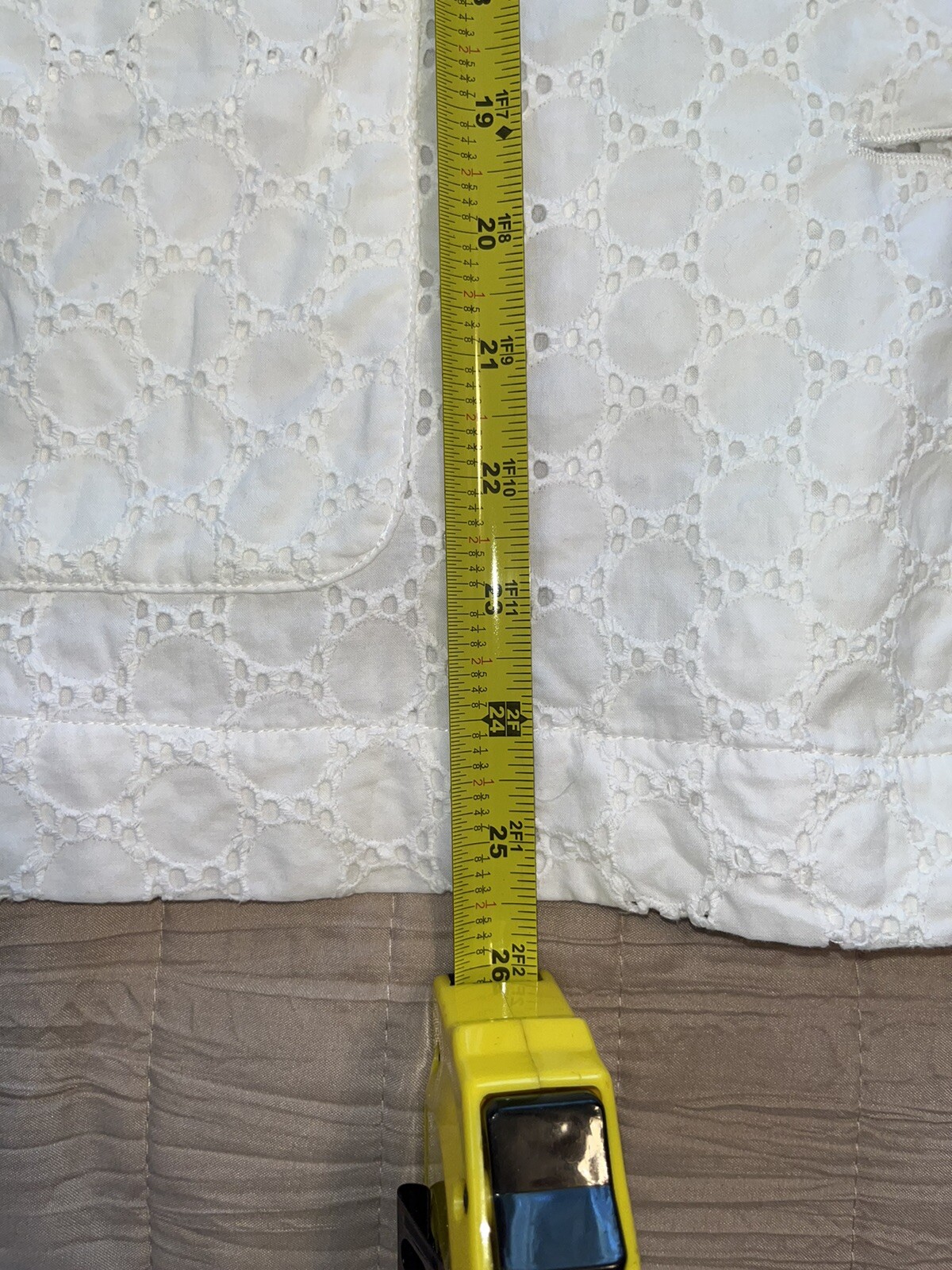 Pendleton White Eyelet Jacket Size 2X Buttons EUC - image 9