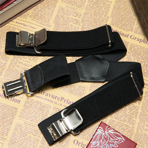 Buyless Fashion Heavy Duty Textured Suspenders Men 48 Adjustable Straps 1 1/2 Y - Picture 5 of 77