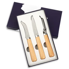 3PCS Paring Knife Set Stainless Steel Kitchen Cooking Knives Peeling Slicer