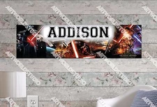Personalized/Customized Star War The Force Awakens Name Poster Wall Art Banner