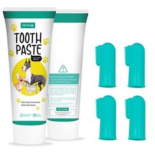 Dog Toothbrushes and Toothpaste Professional Cat  Dog Finger Tooth Brush Dog...