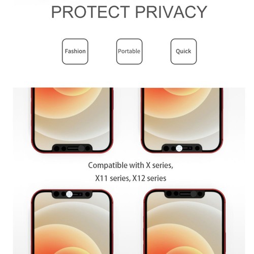 Front Camera Slider Privacy Cap Webcam Cover For iPhone X XS 11 12 ProMax Mini - Picture 7 of 11