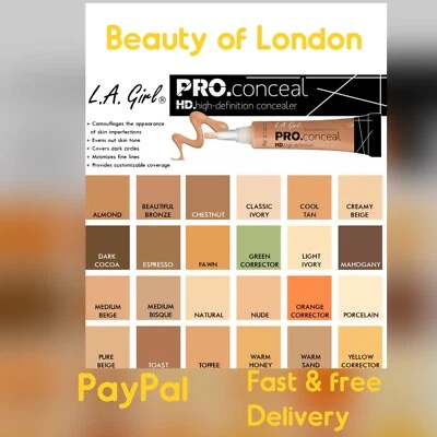 LA Girl PRO CONCEALER HD -100% AUTHENTIC- UK SELLER- 24 SHADES - Image 1 of 2