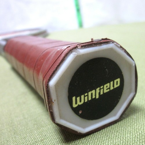 WINFIELD De Colección Raqueta Talla 4 5/8 con Cubierta Años 80 Aluminio Ligero Woolworth - Imagen 3 de 4