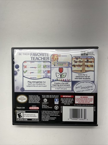 Imagine: Teacher (Nintendo DS, 2008) Ubisoft Educator School Teacher (COMPLETE) - Picture 2 of 3