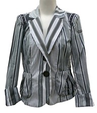 Airfield Signature ⭐️ Black & White Stretch Jacket .. Size 40 Fits Uk 12