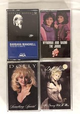 Lot of 4, Country Music Audio Cassette Tapes; Dolly Parton, The Judds, ect.