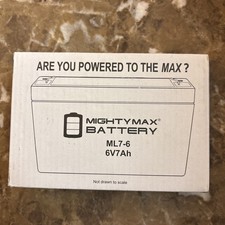 MIGHTY MAX BATTERY 6-Volt 7 Ah Sealed Lead Acid SLA Rechargeable Battery