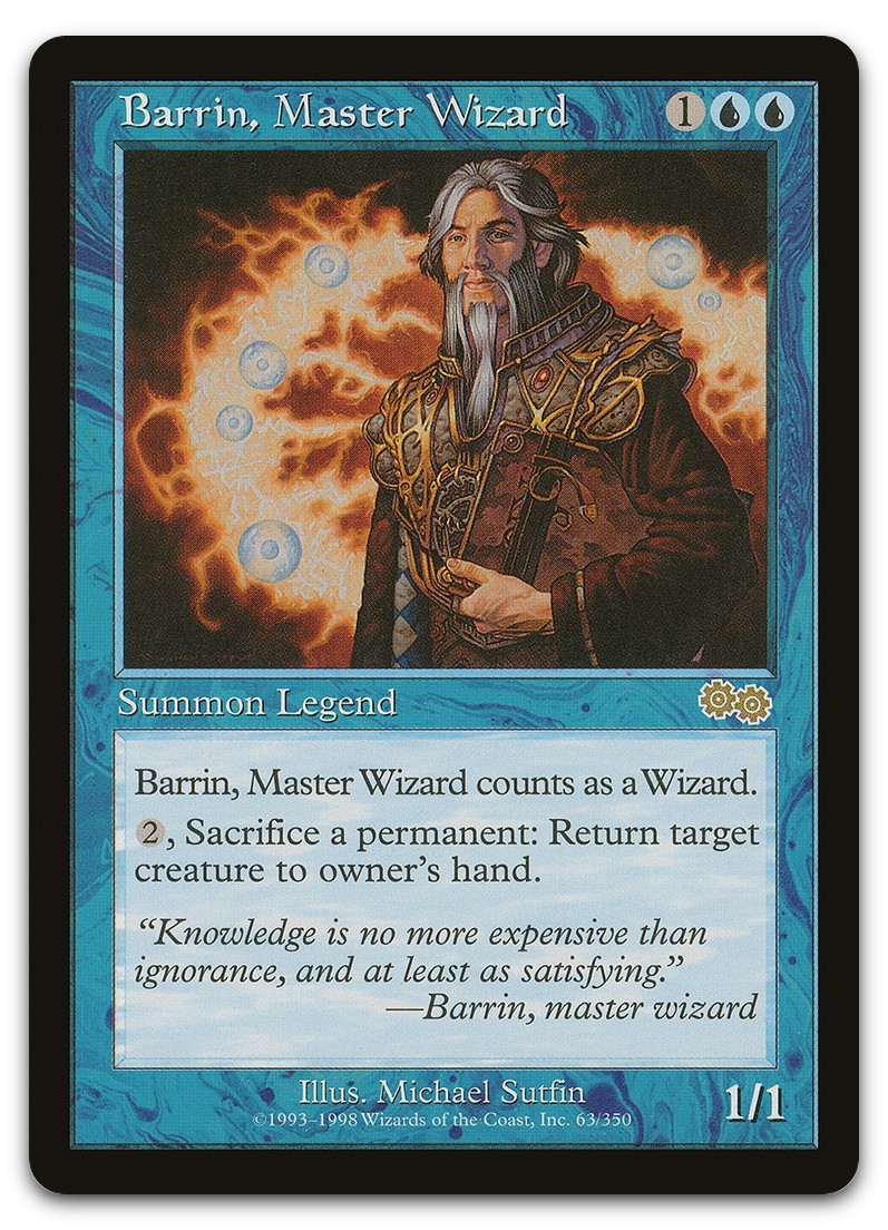 Barrin, Master Wizard #63 (NM) Urza's Saga USG Magic MTG