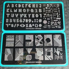 Maniology Mani x Me 80's Memphis Mod  Nail Stamping Plates MXM009 MXM010