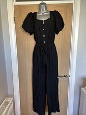 Et Vous Matalan Black Summer Jumpsuit Size 8 New with Tags