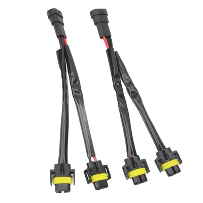 Auto 2Pcs H11 H8 H9 Erweiterung Kabelbaum Männlich Zu Weiblich 2 Weg LIF