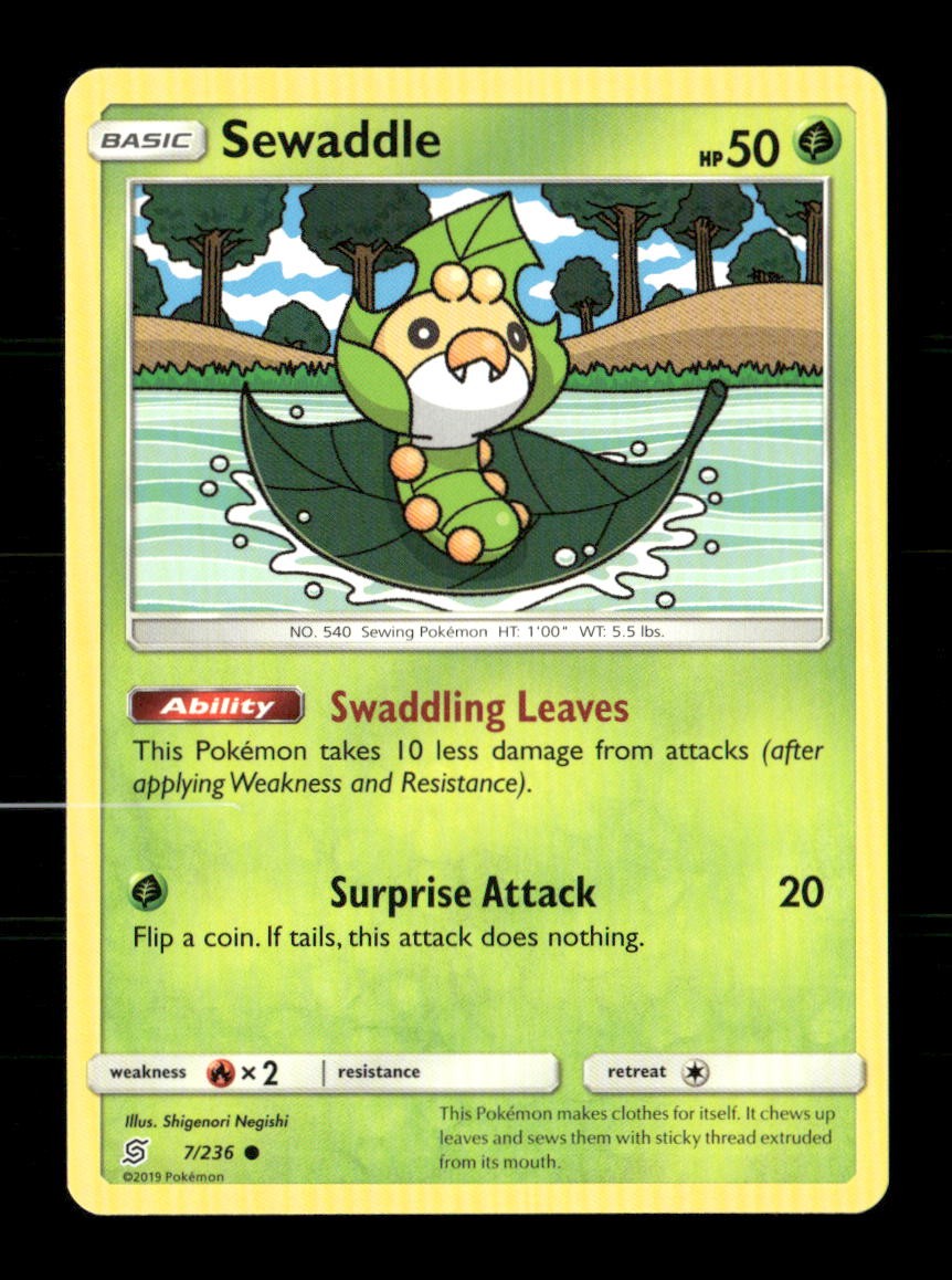 Sewaddle 7/236 Unified Minds NM/M Pokemon